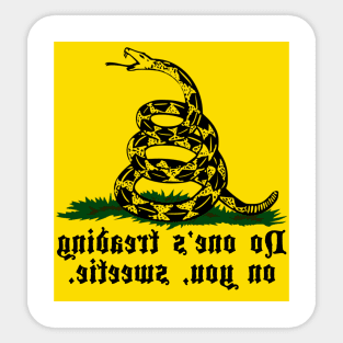 Rear View Mirror Gadsden Flag Snake Flag Sticker